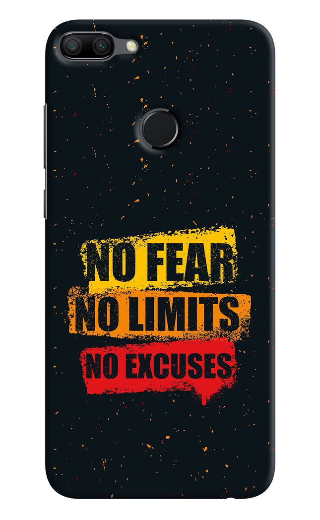 No Fear No Limits No Excuse Honor 9N Hard Case Back Cover by Casekaro