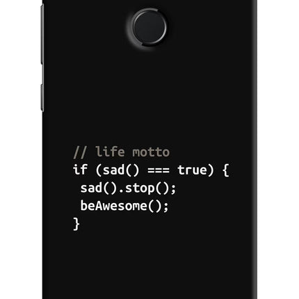 Life Motto Code Honor 9N Hard Case Back Cover by Casekaro