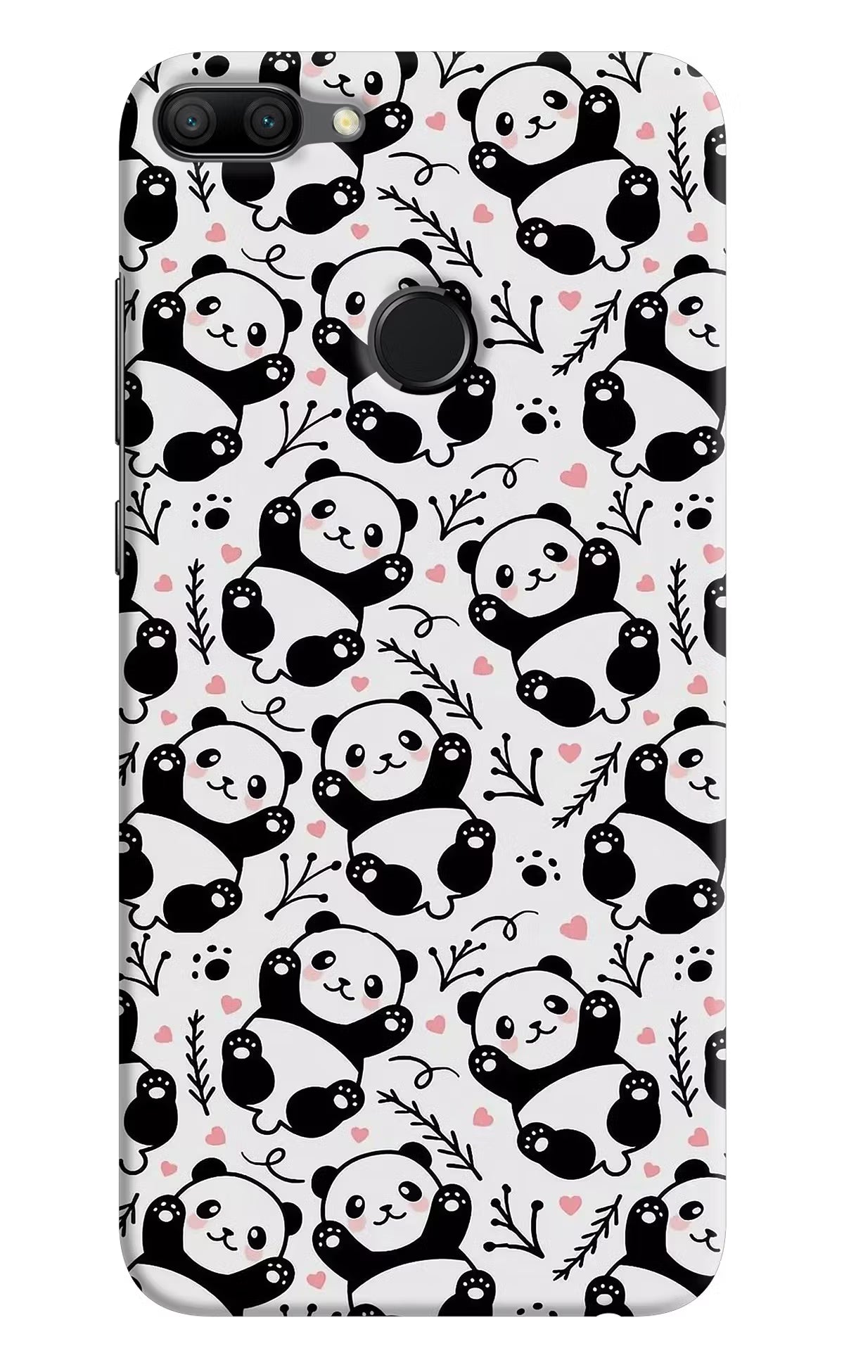 Cute Panda Honor 9N Hard Case Back Cover by Casekaro