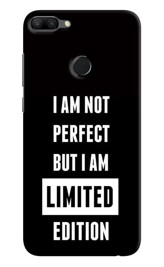 I Am Not Perfect But I Am Limited Edition Honor 9N Hard Case Back Cover by Casekaro