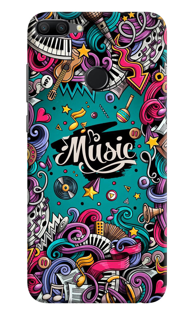 Music Graffiti Honor 9N Hard Case Back Cover by Casekaro