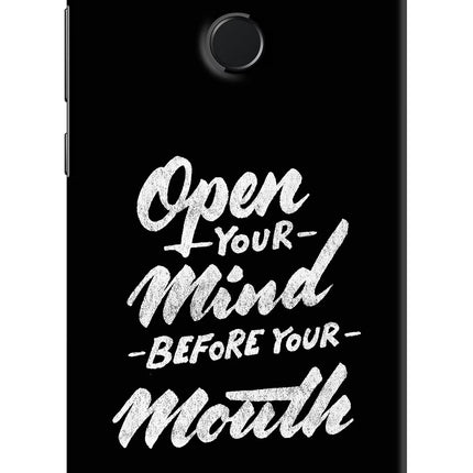 Open Your Mind Before Your Mouth Honor 9N Hard Case Back Cover by Casekaro