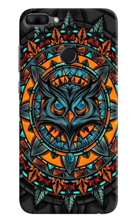 Angry Owl Art Honor 9N Back Cover