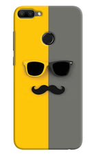 Sunglasses with Mustache Honor 9N Hard Case Back Cover by Casekaro