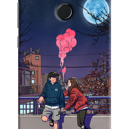 Chilling Couple Honor 9N Hard Case Back Cover by Casekaro