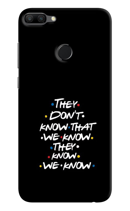 FRIENDS Dialogue Honor 9N Hard Case Back Cover by Casekaro