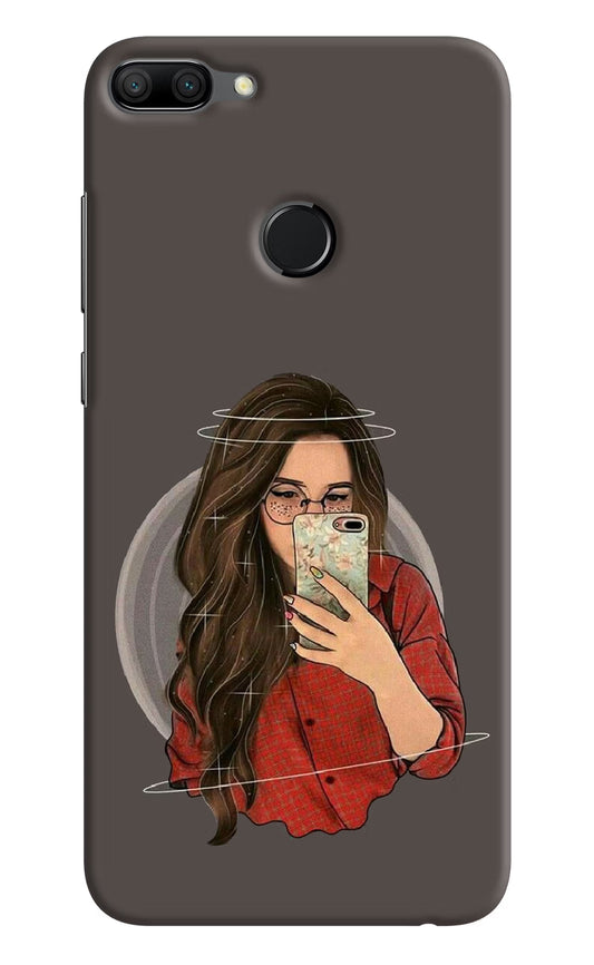 Selfie Queen Honor 9N Hard Case Back Cover by Casekaro