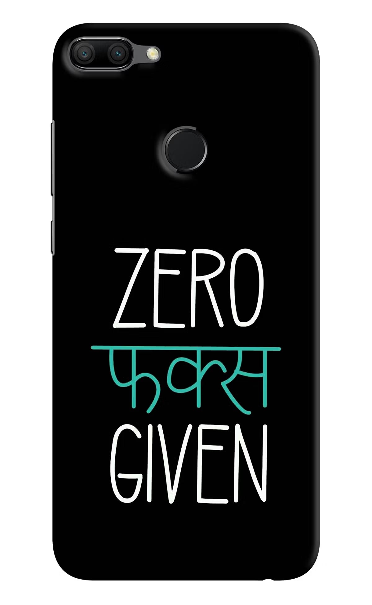 Zero Fucks Given Honor 9N Hard Case Back Cover by Casekaro