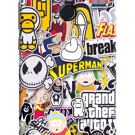 Sticker Bomb Honor 9N Hard Case Back Cover by Casekaro