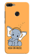 High On Music Honor 9N Hard Case Back Cover by Casekaro