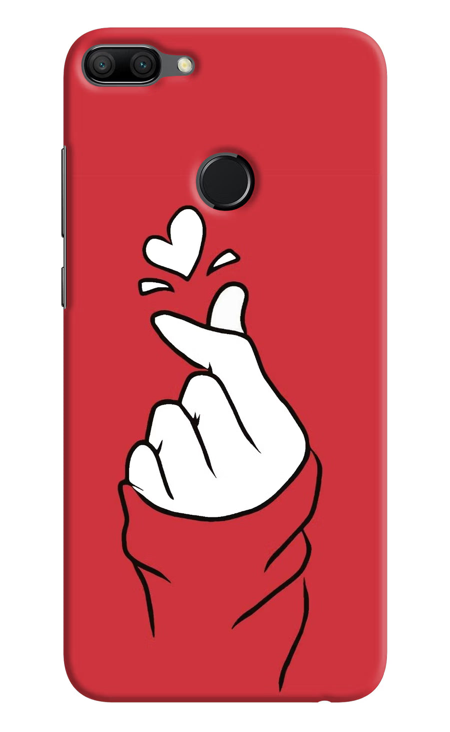 Korean Love Sign Honor 9N Back Cover, Hard case