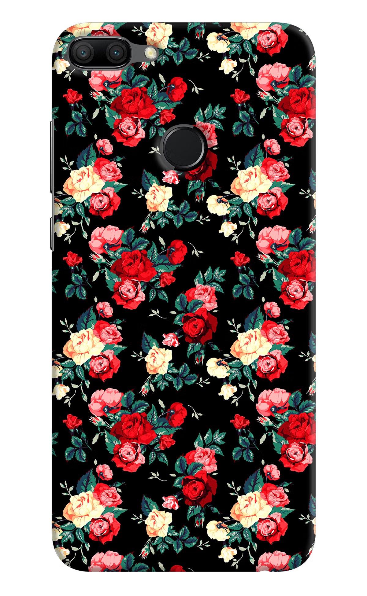 Rose Pattern Honor 9N Hard Case Back Cover by Casekaro