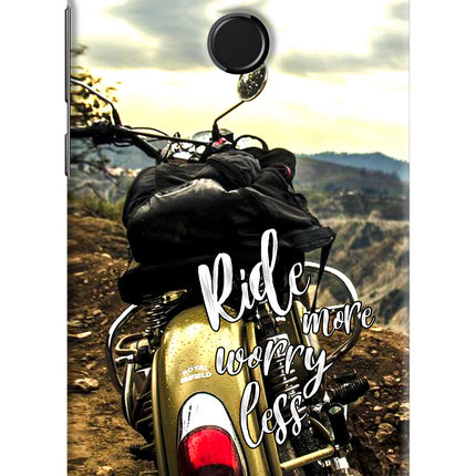 Ride More Worry Less Honor 9N Hard Case Back Cover by Casekaro