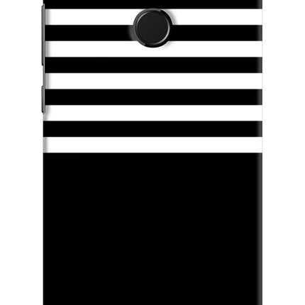 Black and White Print Honor 9N Hard Case Back Cover by Casekaro