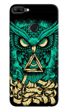 Green Owl Honor 9N Hard Case Back Cover by Casekaro