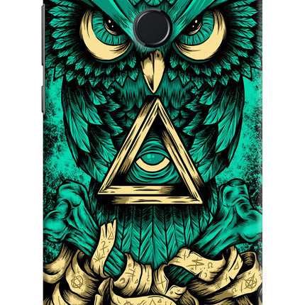 Green Owl Honor 9N Hard Case Back Cover by Casekaro