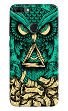 Green Owl Honor 9N Hard Case Back Cover by Casekaro