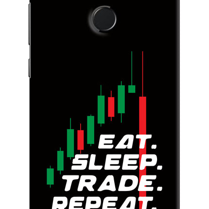 Eat Sleep Trade Repeat Honor 9N Hard Case Back Cover by Casekaro