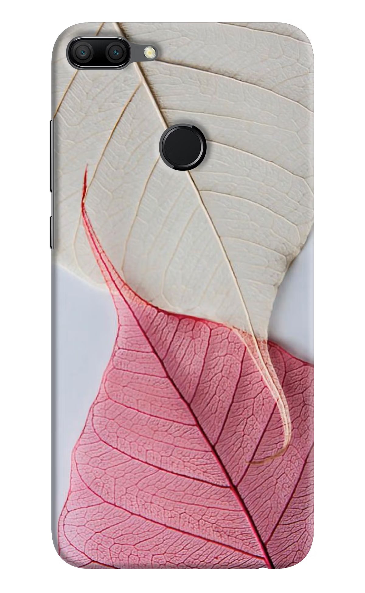 White Pink Leaf Honor 9N Hard Case Back Cover by Casekaro