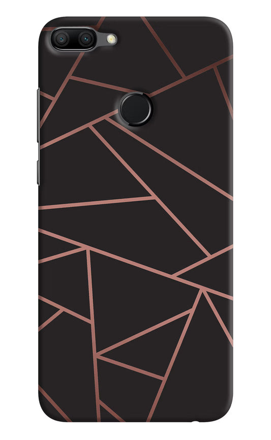 Geometric Pattern Honor 9N Hard Case Back Cover by Casekaro