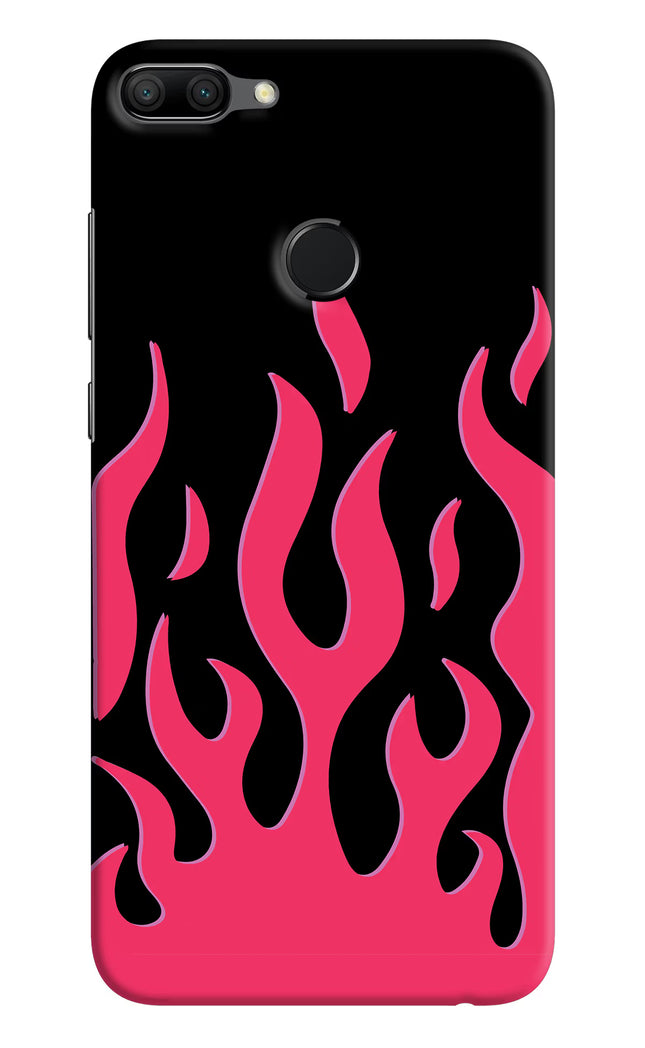 Fire Flames Honor 9N Hard Case Back Cover by Casekaro