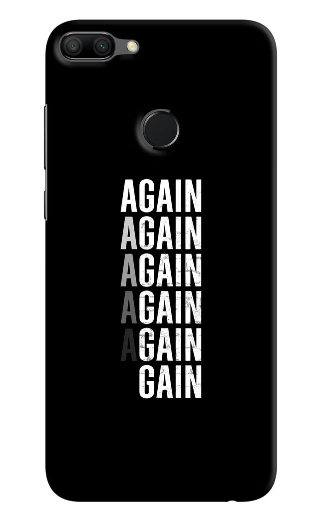 Again Again Gain Honor 9N Hard Case Back Cover by Casekaro