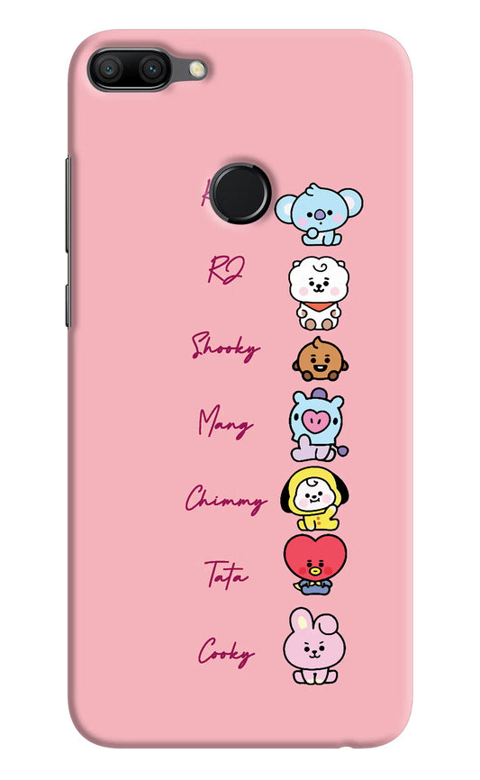 BTS names Honor 9N Hard Case Back Cover by Casekaro