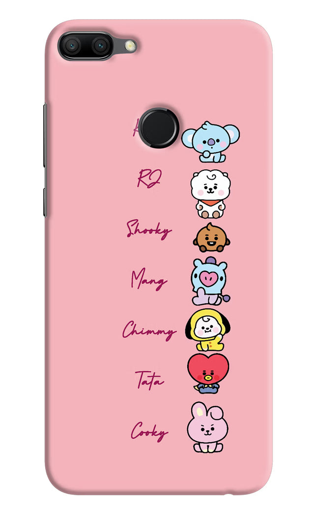 BTS names Honor 9N Hard Case Back Cover by Casekaro