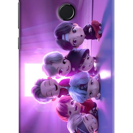 BTS Chibi Honor 9N Hard Case Back Cover by Casekaro