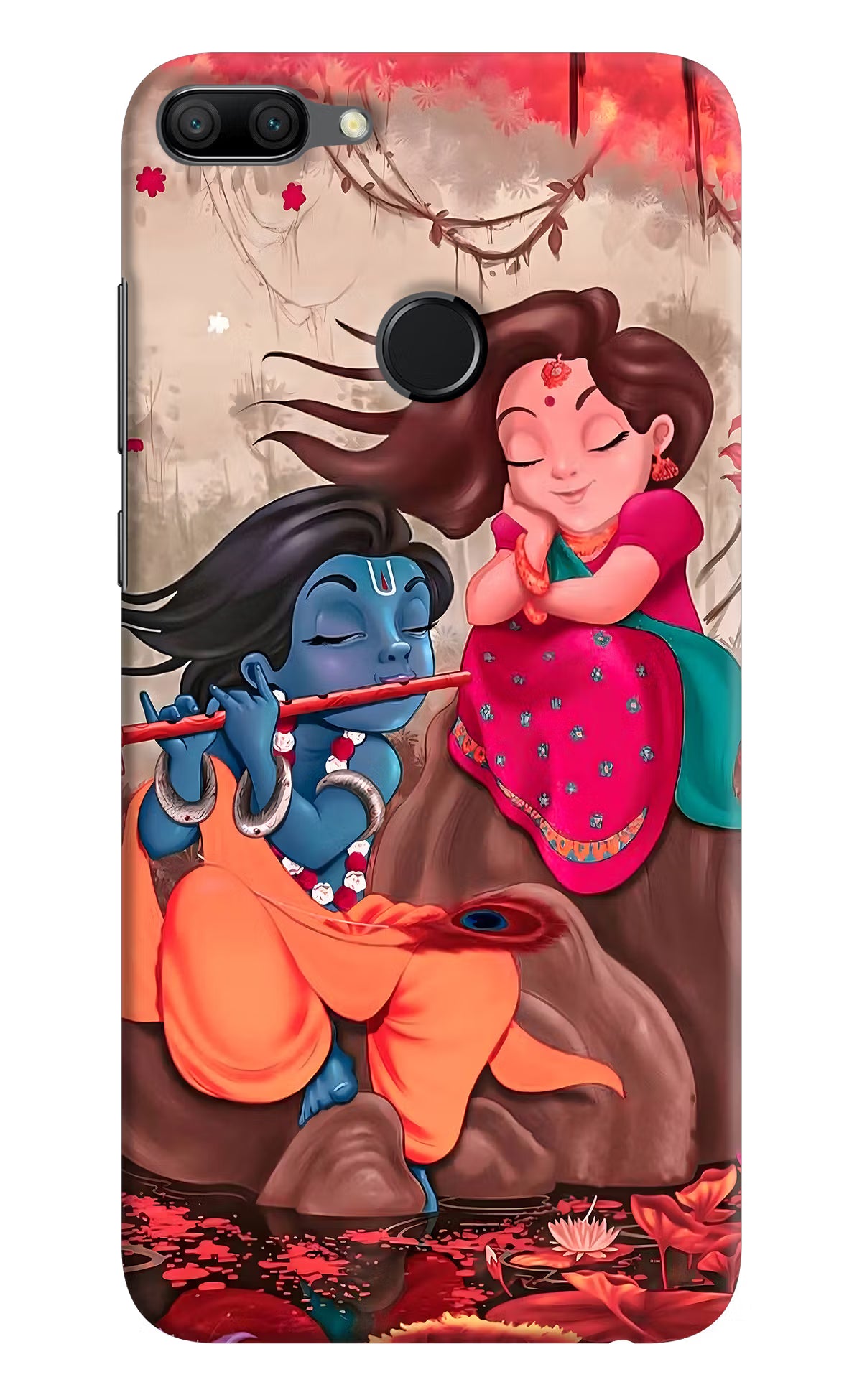 Radhe Krishna Honor 9N Hard Case Back Cover by Casekaro