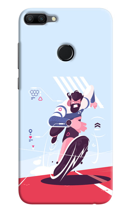 Run Pro Honor 9N Hard Case Back Cover by Casekaro