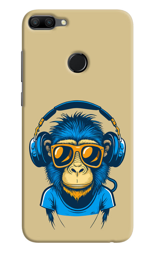 Monkey Headphone Honor 9N Hard Case Back Cover by Casekaro