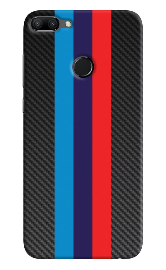BMW Stripes Pattern Honor 9N Hard Case Back Cover by Casekaro