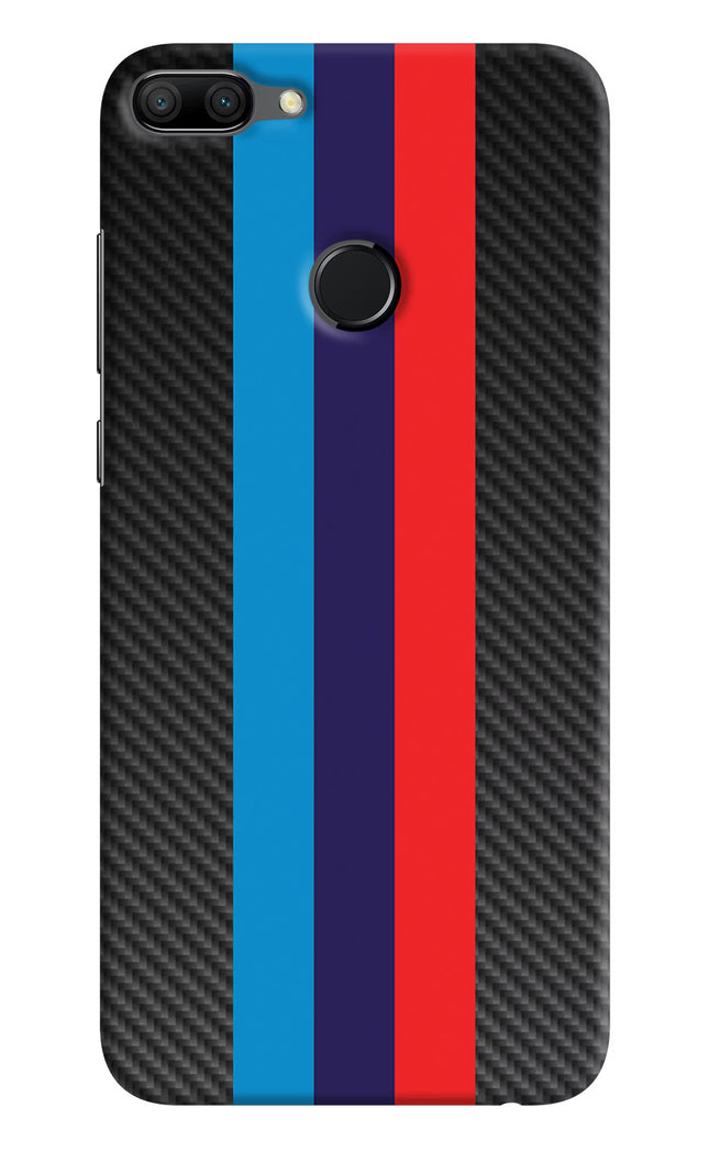 BMW Stripes Pattern Honor 9N Hard Case Back Cover by Casekaro