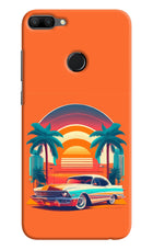 Palm Drive 80s Honor 9N Hard Case Back Cover by Casekaro