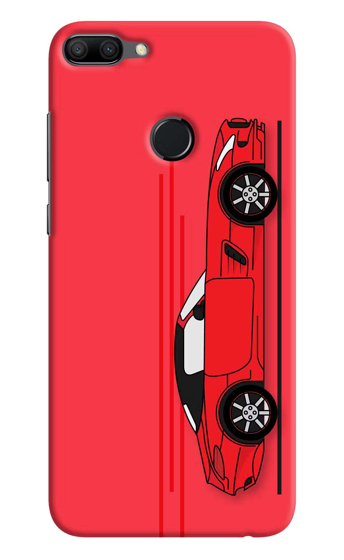 Red Velocity Honor 9N Hard Case Back Cover by Casekaro