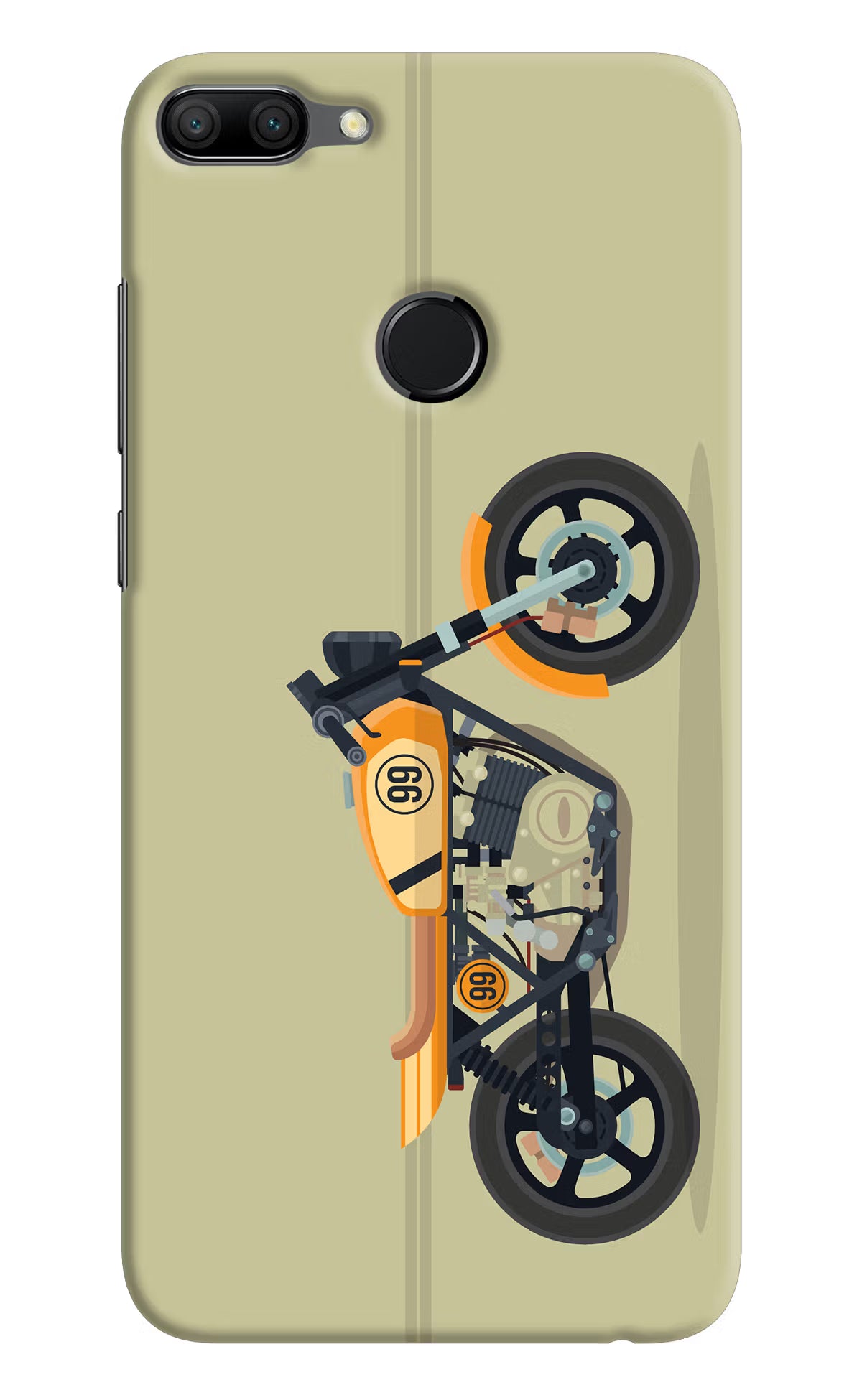 Vertical Speedster Honor 9N Hard Case Back Cover by Casekaro
