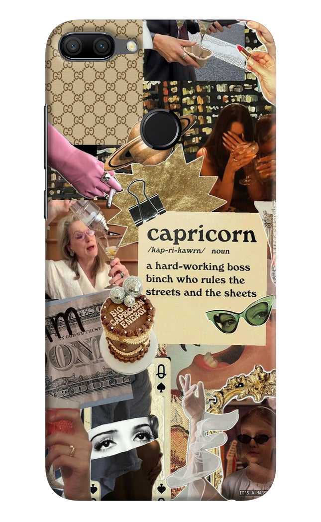 Capricorn Zodiac Honor 9N Hard Case Back Cover by Casekaro