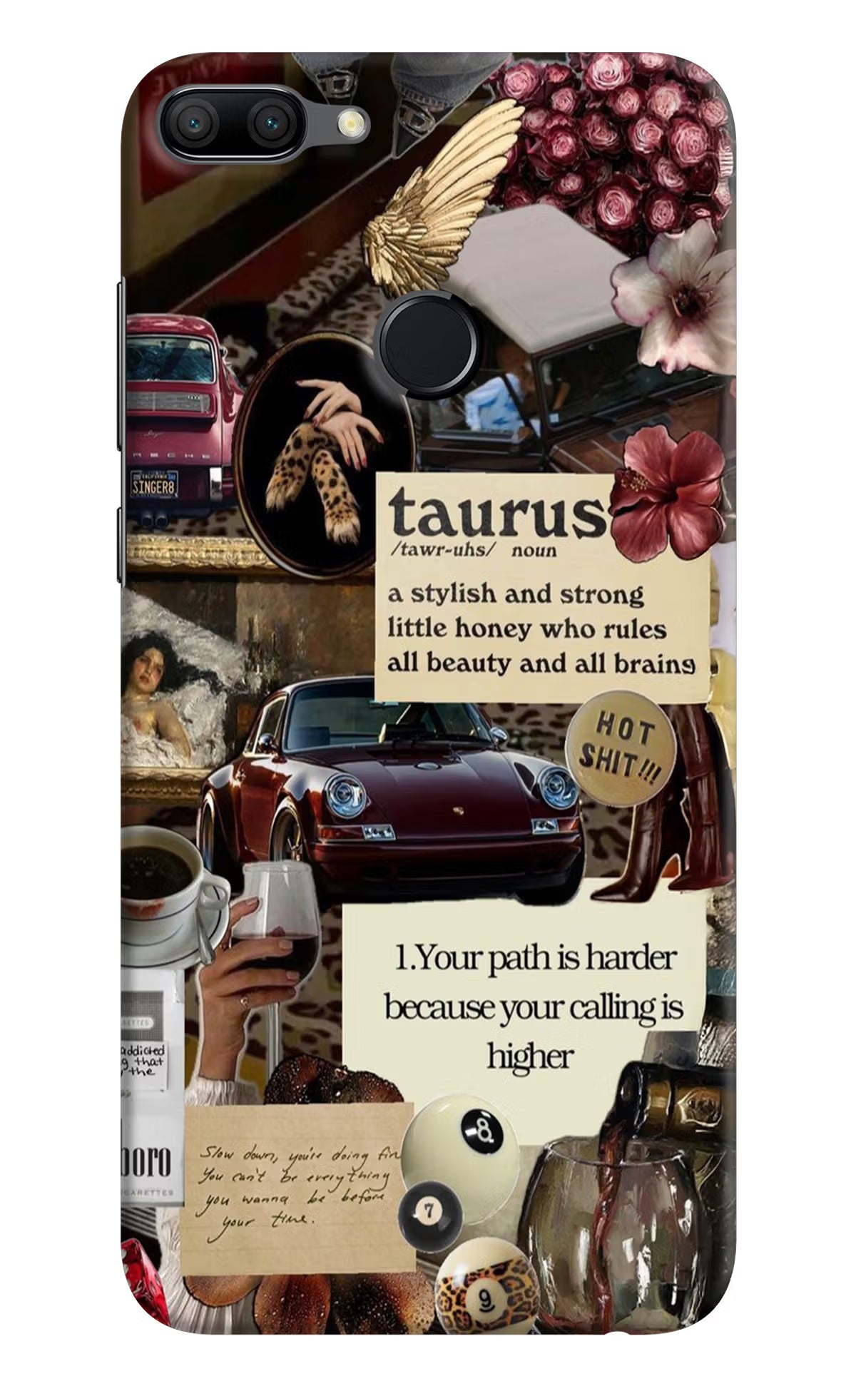 Taurus Zodiac Honor 9N Hard Case Back Cover by Casekaro