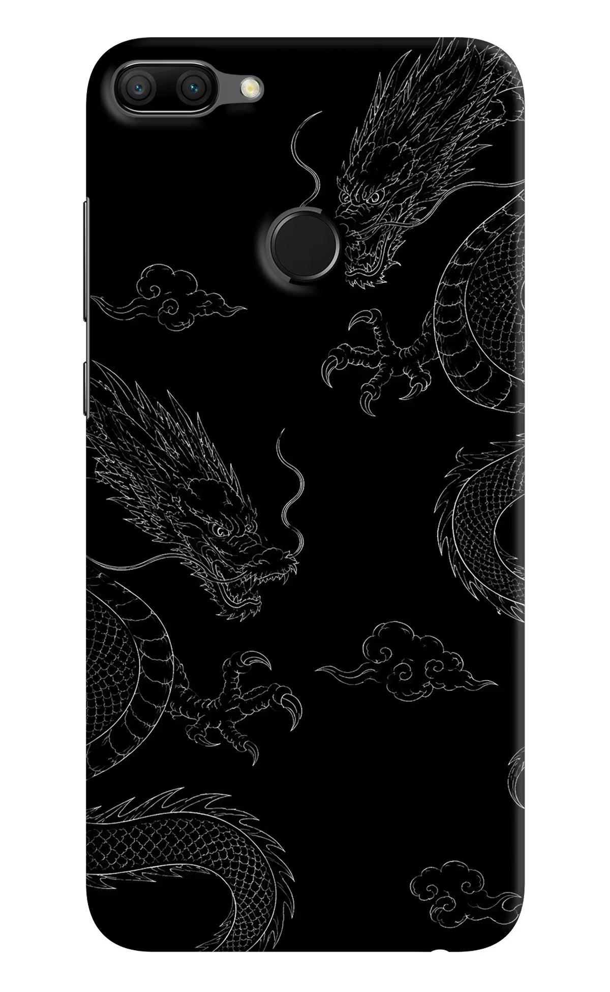 Twin Dragons Honor 9N Hard Case Back Cover by Casekaro