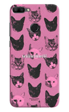 Pink Cats Honor 9N Hard Case Back Cover by Casekaro