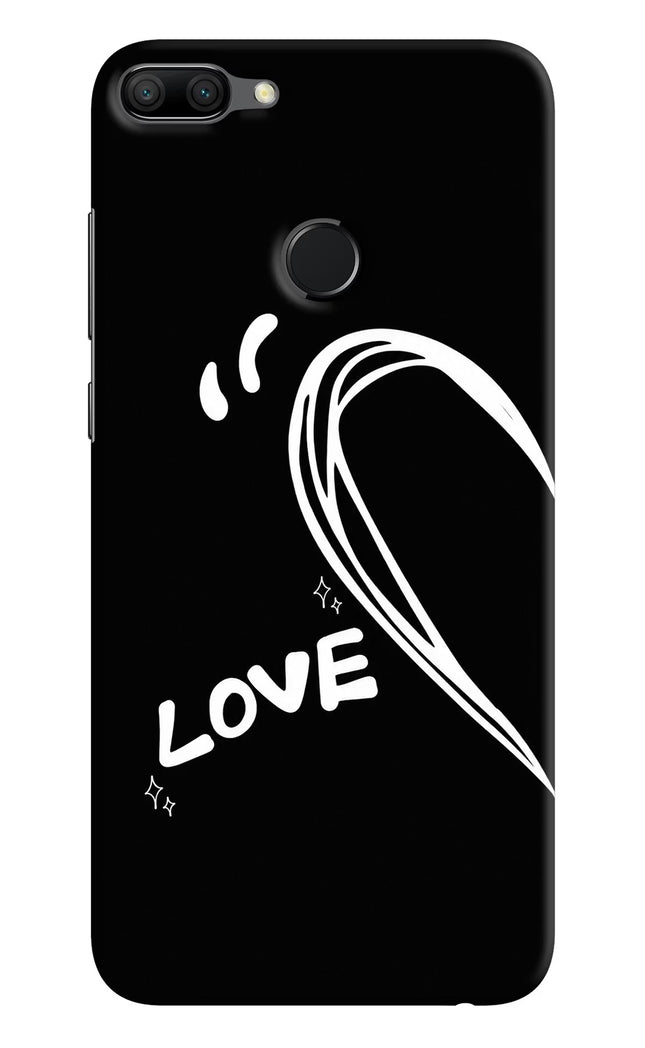 Love Line Honor 9N Hard Case Back Cover by Casekaro