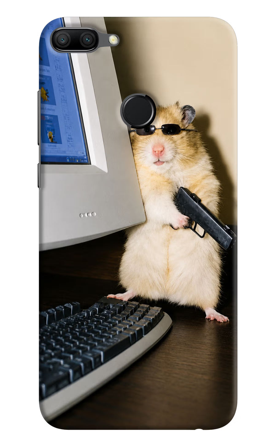 Hacker Hamster Honor 9N Back Cover, Hard case