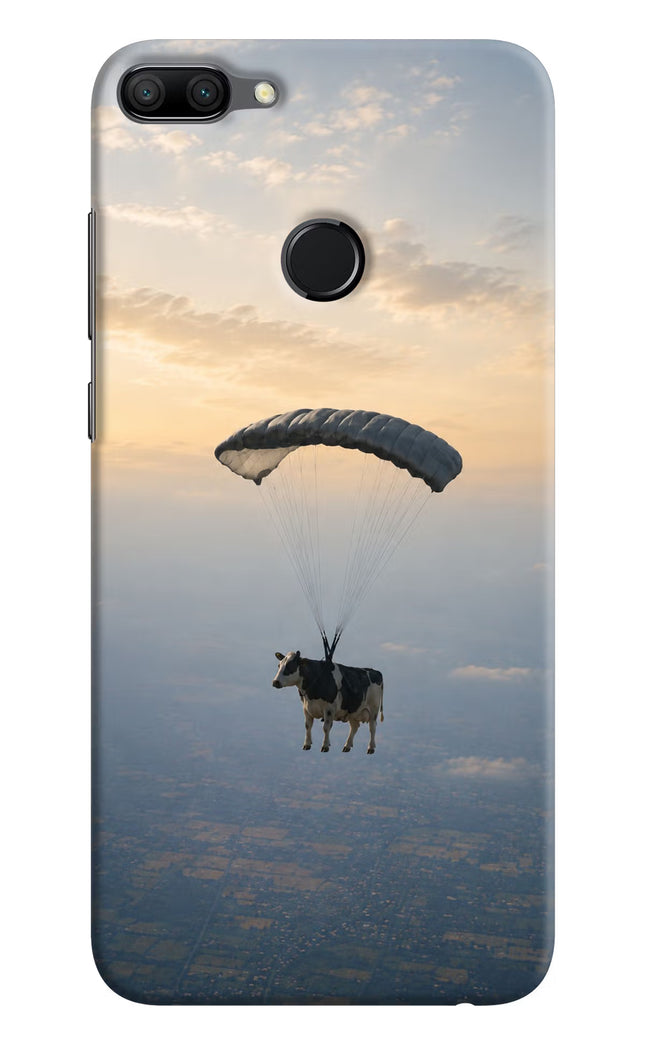 Skydiving Cow Honor 9N Hard Case Back Cover by Casekaro
