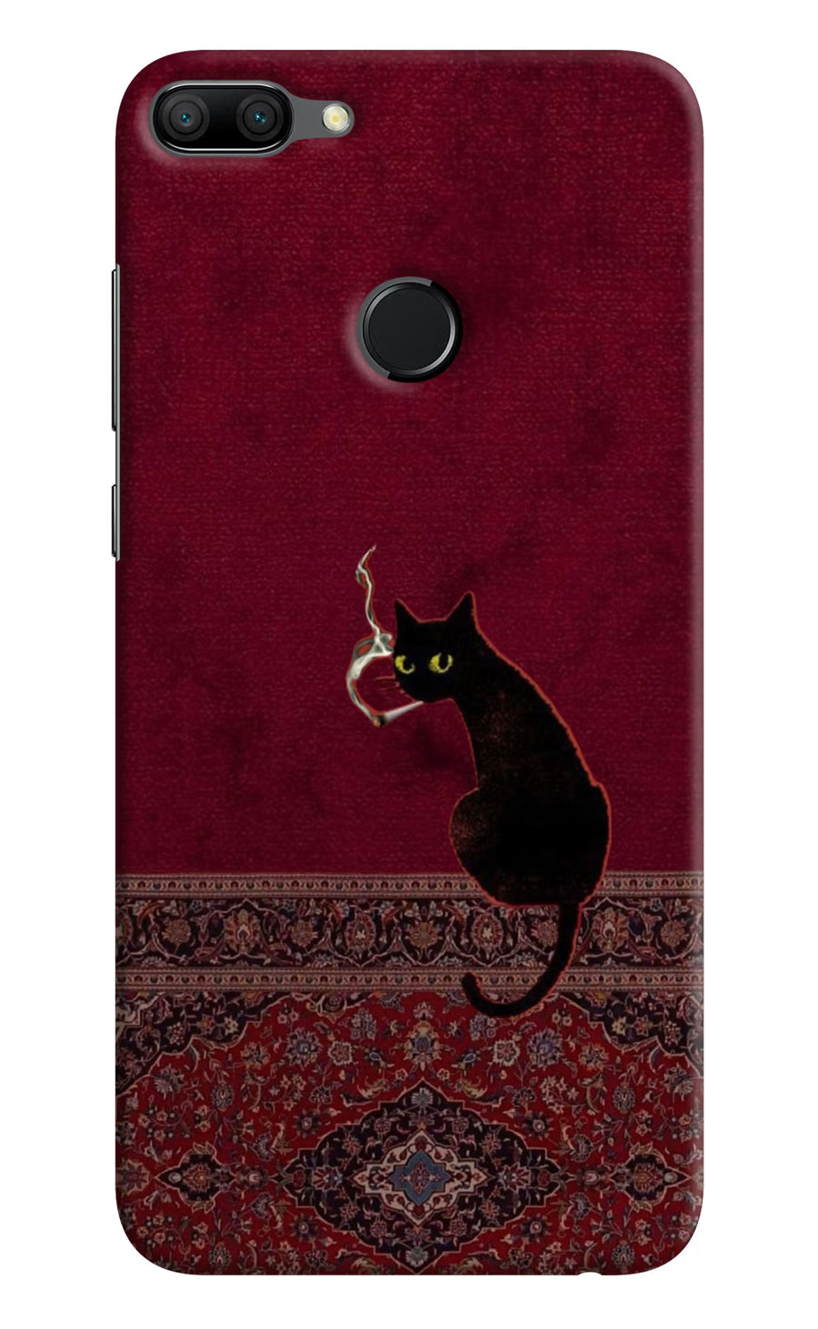 Midnight Cat Honor 9N Back Cover, Hard case