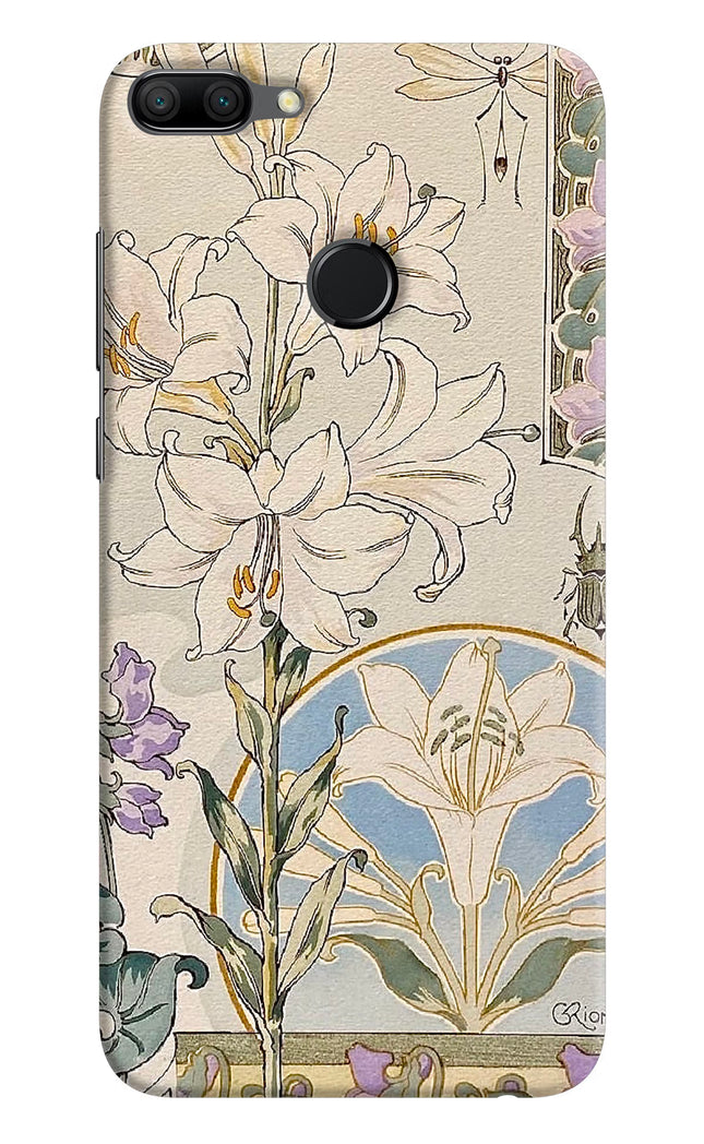 White Lily Honor 9N Hard Case Back Cover by Casekaro