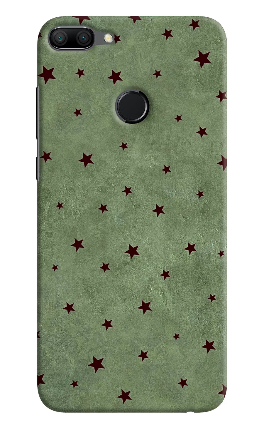Green Stars Honor 9N Back Cover, Hard case