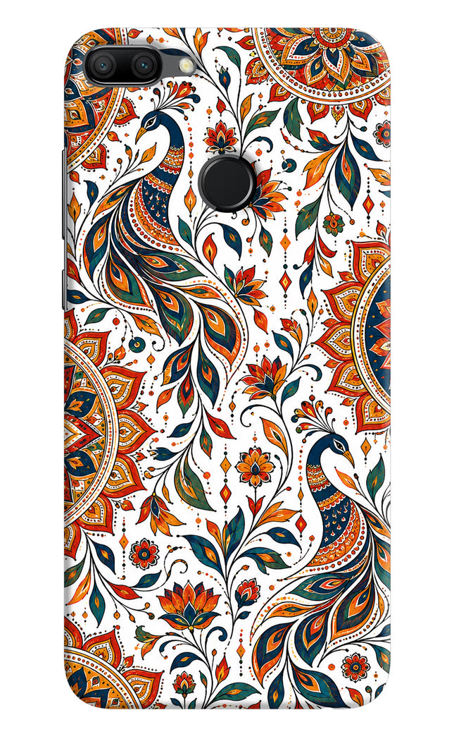 White Mayura Honor 9N Hard Case Back Cover by Casekaro