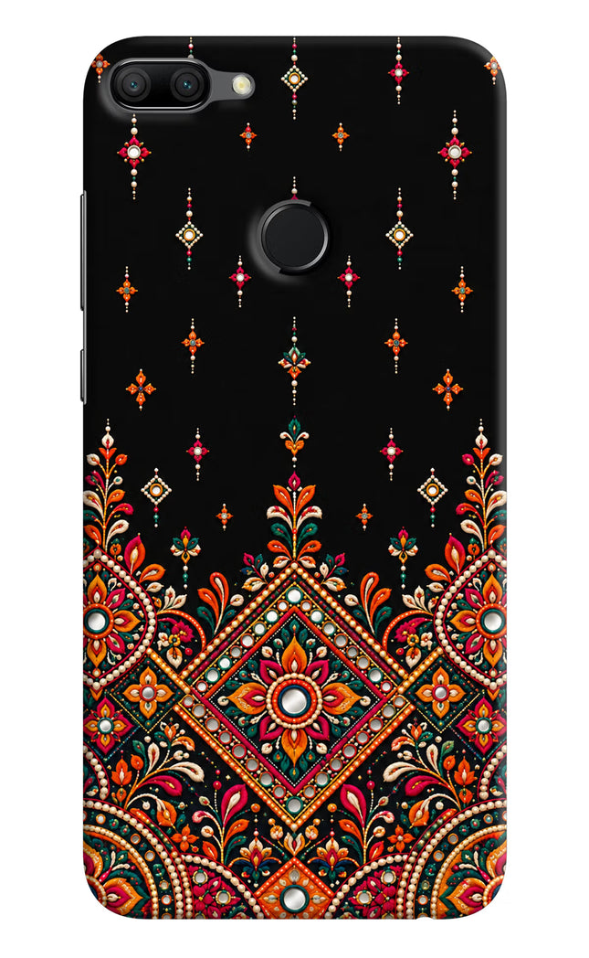 Noir Mehfil Honor 9N Hard Case Back Cover by Casekaro
