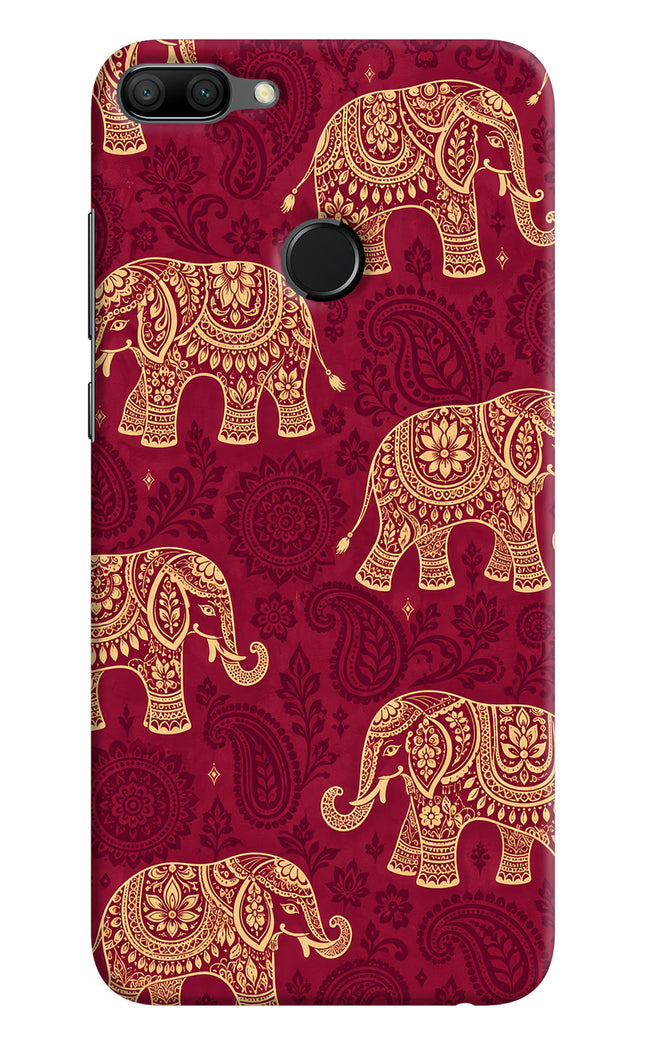 Maroon Elephant Honor 9N Hard Case Back Cover by Casekaro